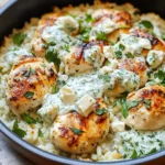 Dump-and-Bake Chicken Tzatziki Casserole