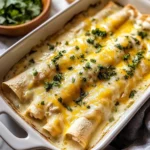 Easy Creamy White Chicken Enchiladas
