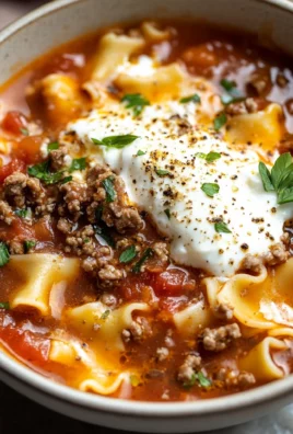 Easy Lasagna Soup No Ricotta