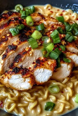 Fiery Chicken Ramen with Creamy Garlic Sauce