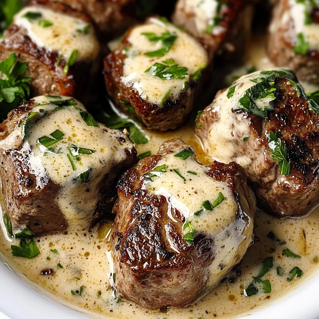 Garlic Butter Steak Bites with Parmesan Cream Sauce: A Flavorful, Easy Recipe