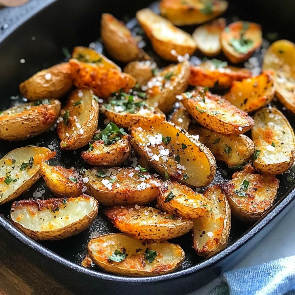 Garlic Herb Roasted Potato Skins