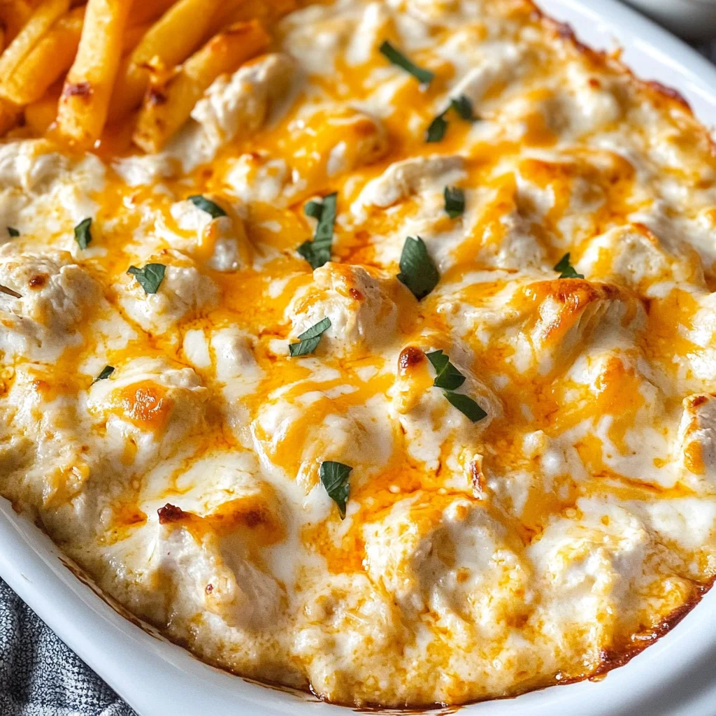 Greek Yogurt Buffalo Chicken Dip without Cream Cheese