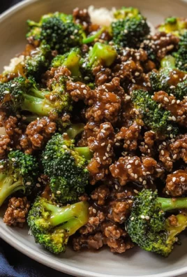Ground Beef and Broccoli