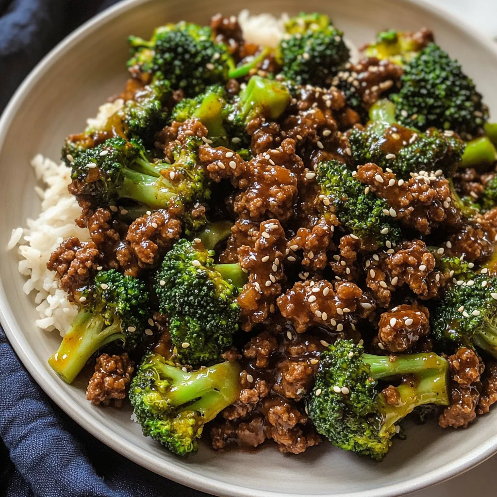 Ground Beef and Broccoli
