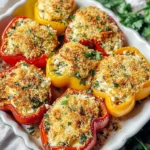 Herby Ricotta Stuffed Peppers