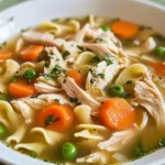 Homemade Crockpot Chicken Noodle Soup