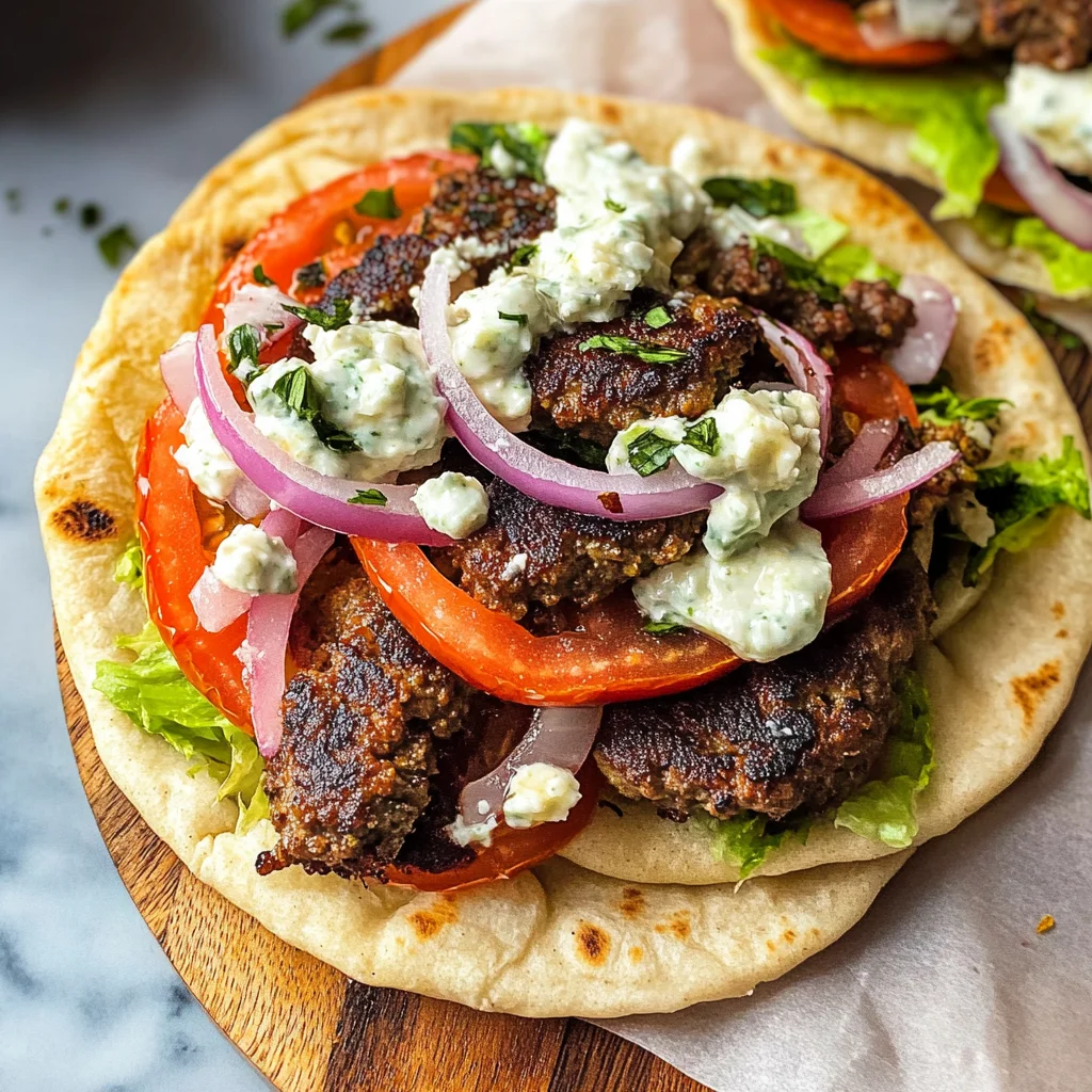 Juicy Ground Lamb Gyros