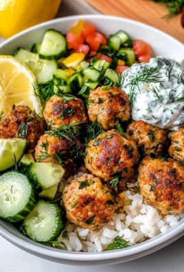 Mediterranean Bowl With Turkey Meatballs