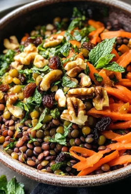 Moroccan Lentil Carrot Salad (Vegan)