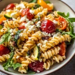 Roasted Veggie Pasta with Feta
