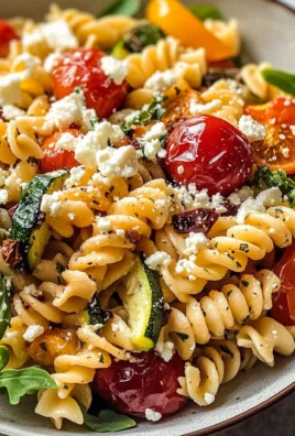 Roasted Veggie Pasta with Feta