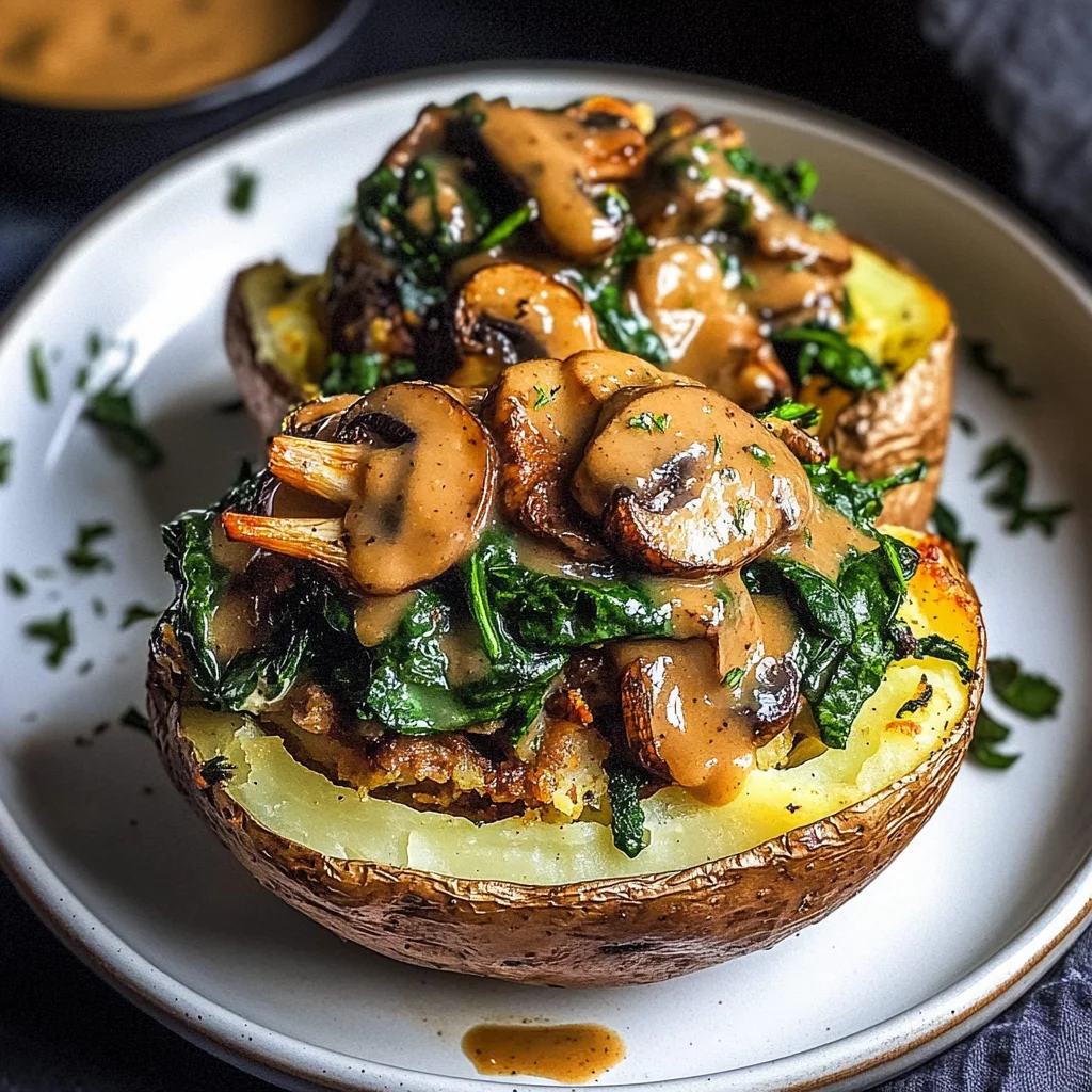 The Ultimate Stuffed Baked Potatoes with Mushrooms