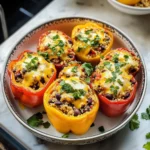 Vegetarian Stuffed Peppers - Mexican-Style