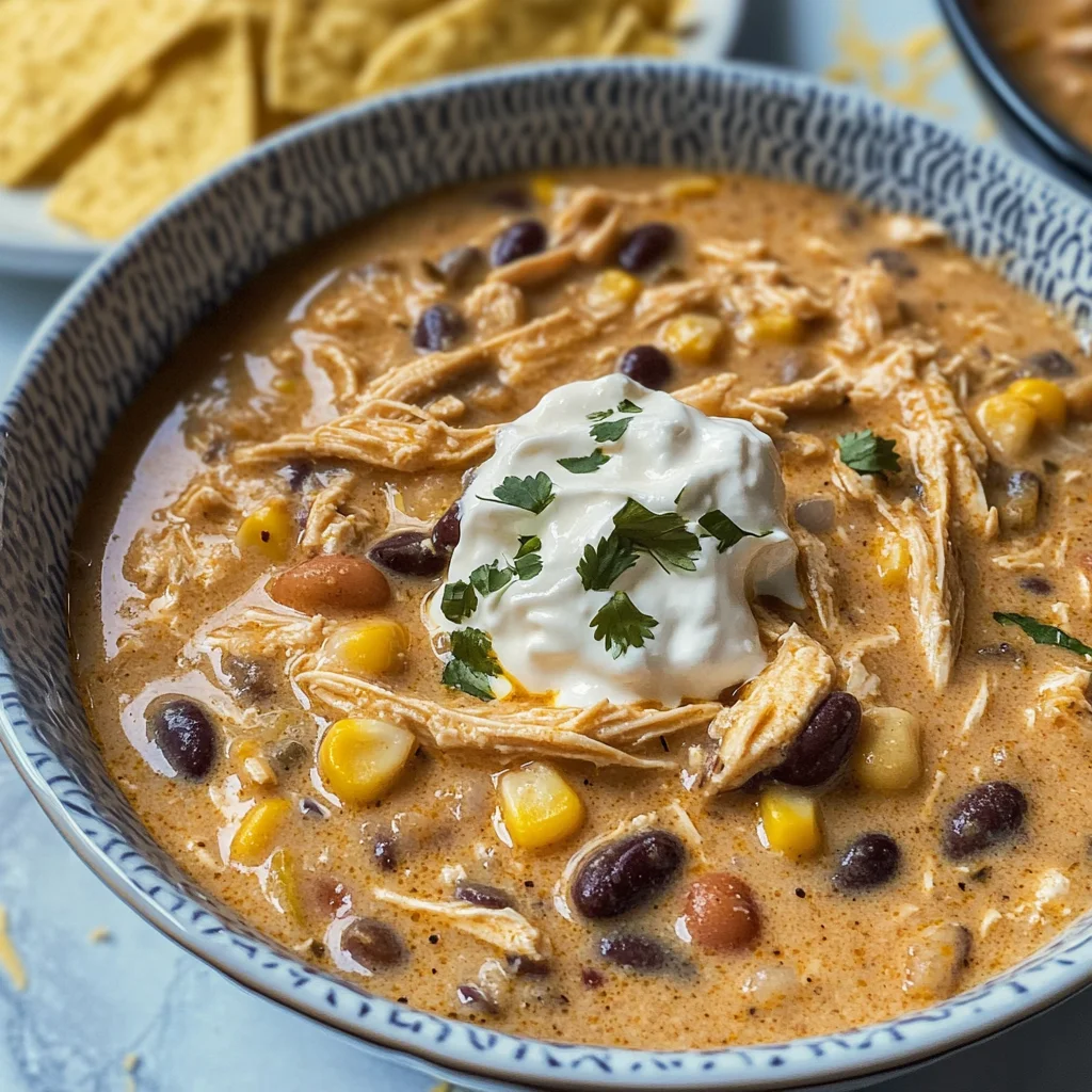 White Chicken Chili Recipe with Cream Cheese
