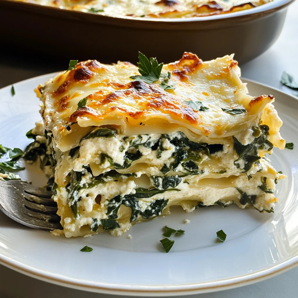 White Lasagna with Spinach