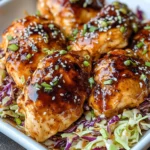 Baked Sweet Chili Chicken with Creamy Slaw