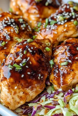 Baked Sweet Chili Chicken with Creamy Slaw