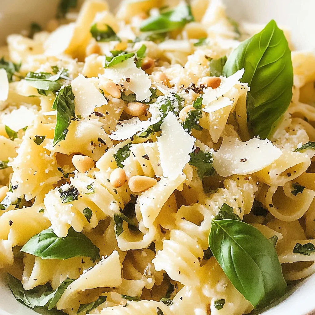 Basil Lemon Pasta Salad