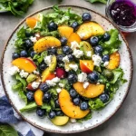 Blueberry Peach Feta Salad