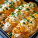 Cheesy Buffalo Ranch Chicken Bake
