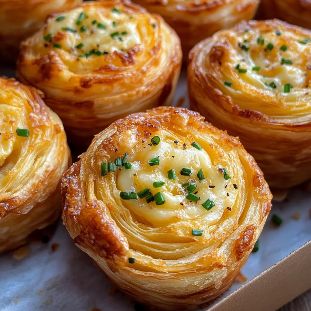 Cheesy Garlic Cruffin