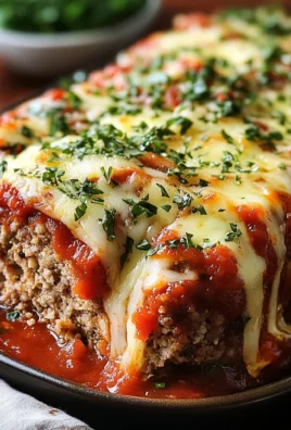 Cheesy Italian Meatloaf with Marinara