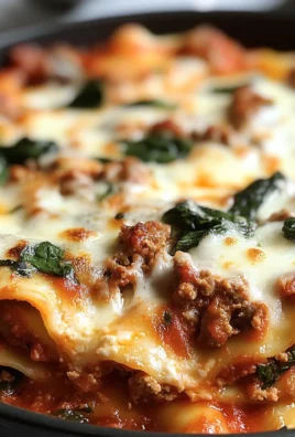 Cheesy One-Pot Italian Sausage & Spinach Lasagna
