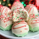 Christmas Tree Cake Truffles with Little Debbies cakes