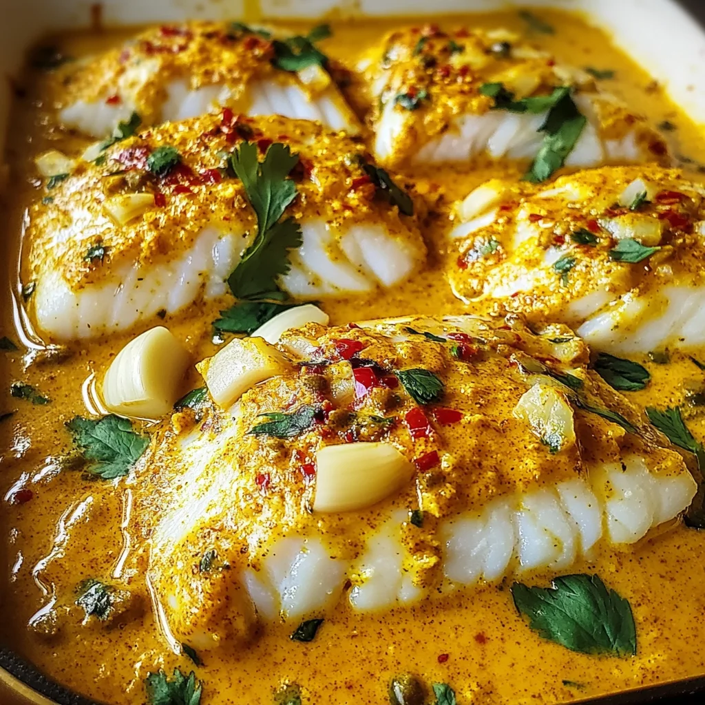 Coconut Curry Baked Cod