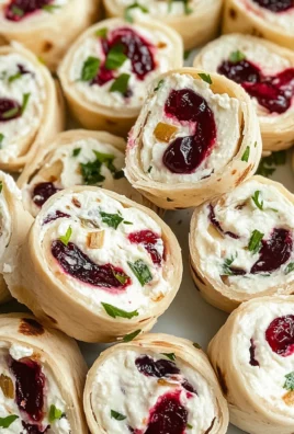 Cranberry Feta Pinwheels with Cream Cheese