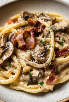 Creamy Bacon and Mushroom Pasta