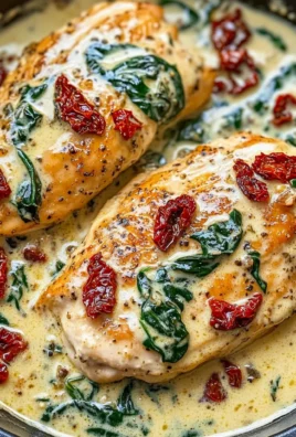 Creamy Tuscan Chicken with Spinach and Sun-Dried Tomatoes