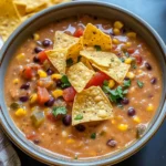 Creamy Vegetarian Tortilla Soup (Easy & Hearty)