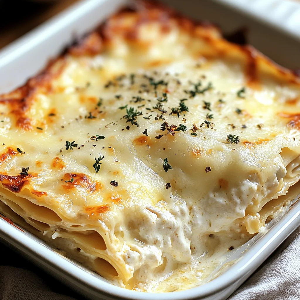 Creamy White Sauce Turkey Lasagna (Lighter Comfort Bake)