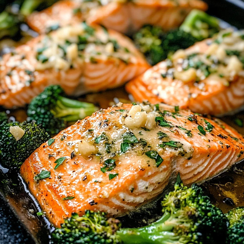 Garlic Butter Baked Salmon Recipe