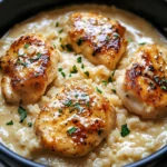 Garlic Butter Chicken with Creamy Parmesan Rice