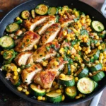 Garlic Butter Chicken with Zucchini and Corn - One-Pan, 30-Minute Meal