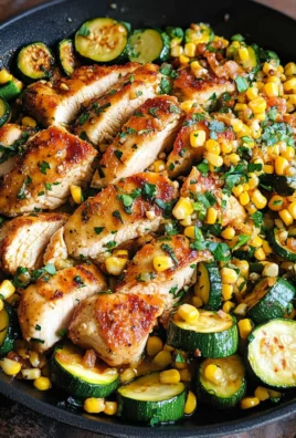 Garlic Butter Chicken with Zucchini and Corn - One-Pan, 30-Minute Meal