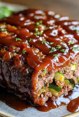 Glazed BBQ Meatloaf with Hidden Veggies