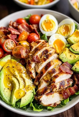 Grilled Chicken Cobb Salad with Honey Dijon {Paleo, Whole30 Option}