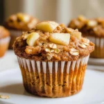 Healthy Apple Cinnamon Oat Muffins