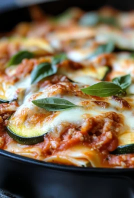 Healthy Zucchini & Turkey Skillet Lasagna
