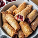 Homemade Air Fryer Cherry Cheesecake Egg Rolls