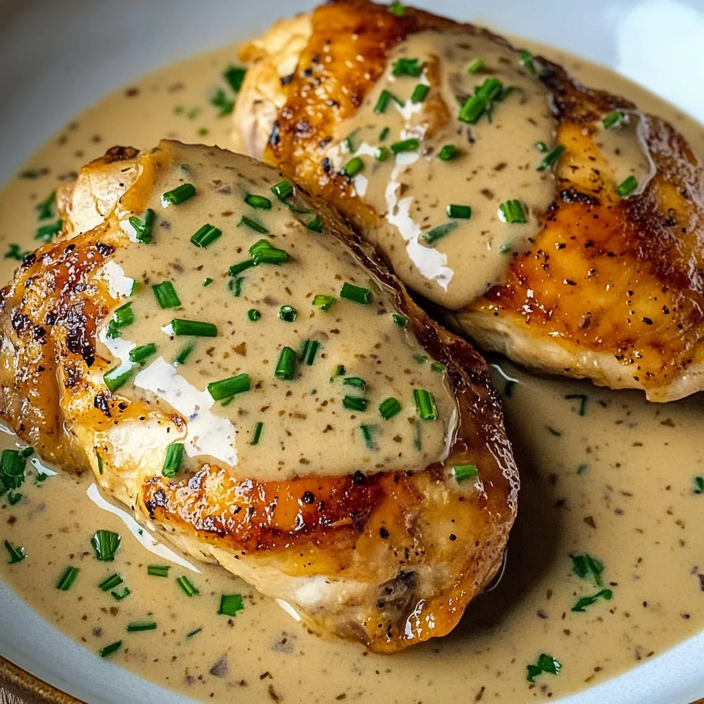 Irish Chicken in Whiskey Cream Sauce