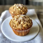 Maple Brown Sugar Oatmeal Muffins