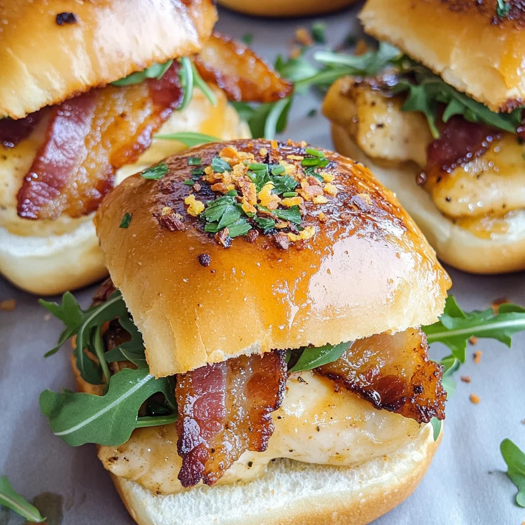 Maple Chicken & Bacon Sliders