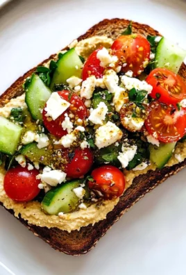 Mediterranean Hummus Toast with Za'atar
