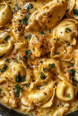 One-Pot Spicy Garlic Butter Chicken Tortellini