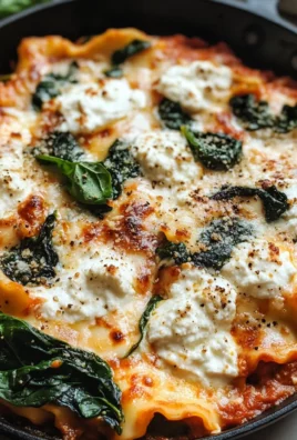 One-Skillet Spinach & Ricotta Lasagna (No Oven Needed)